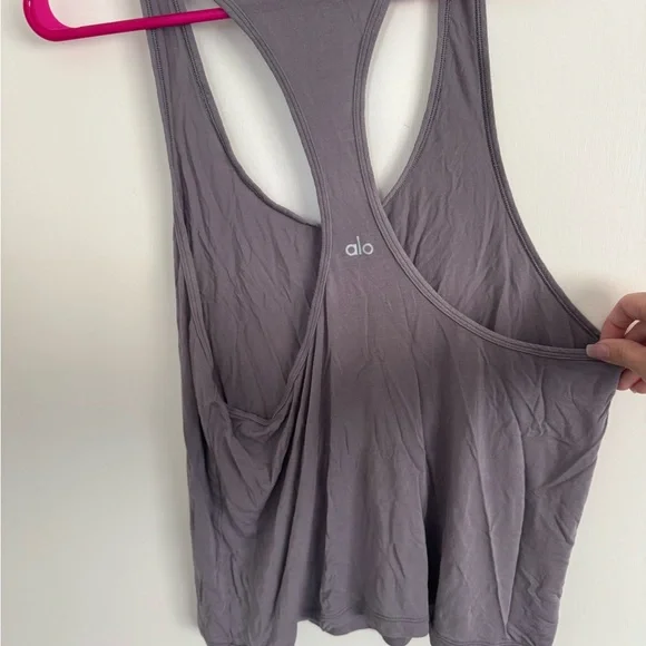 ALO Yoga Purple Women's Tank Top - Picture 2 of 4